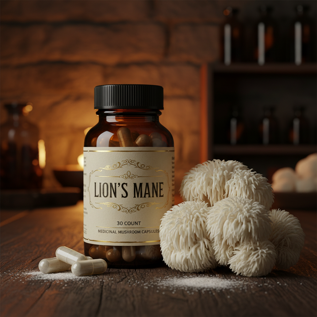 Lion's Mane Medicinal Mushroom Capsules (30 caps)
