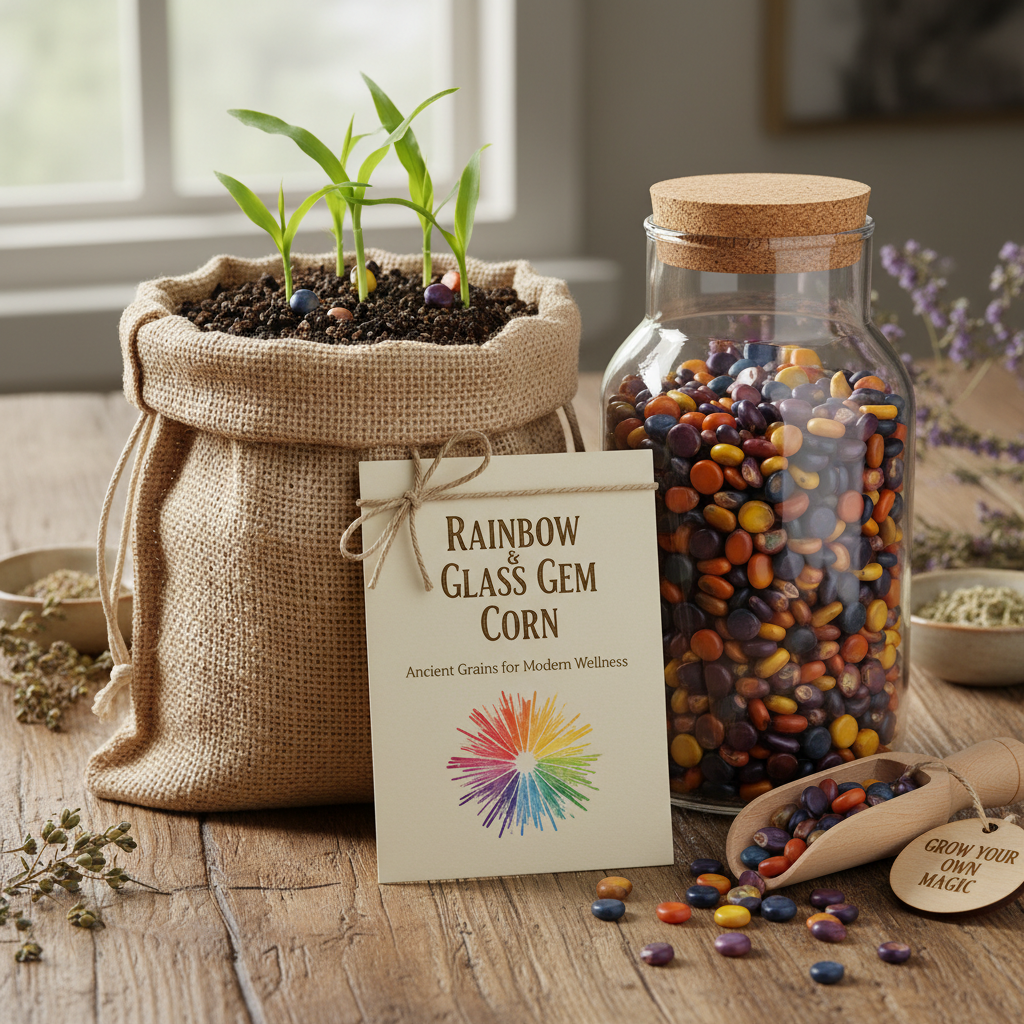 RAINBOW AND GLASS GEM CORN GROW-IN-BAG