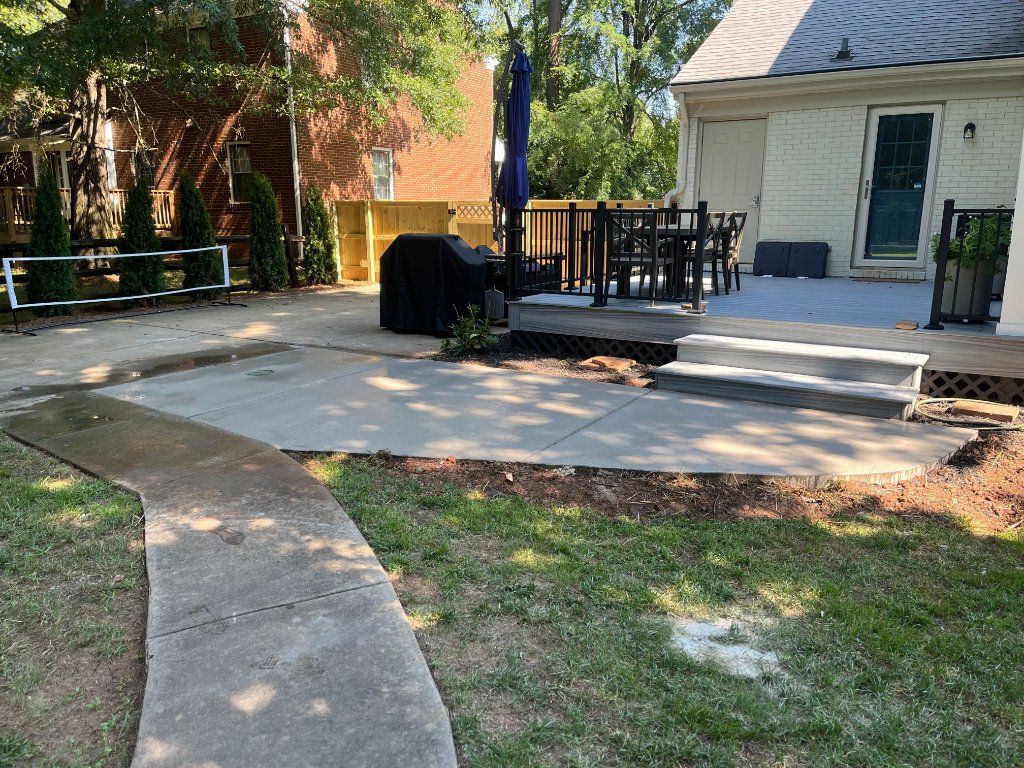 Concrete + composite deck