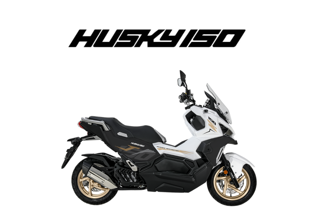 2026 SYM HUSKY 150 STD in White Black — available at Boon Hua Motor Klang Valley