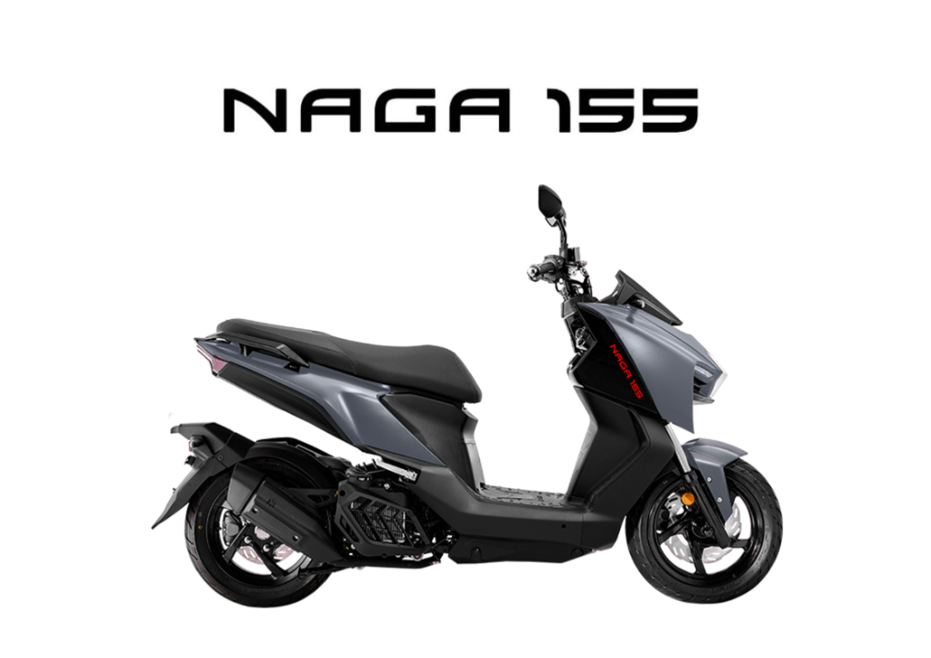 2026 SYM NAGA 155 in Naga Silver — available at Boon Hua Motor Klang Valley