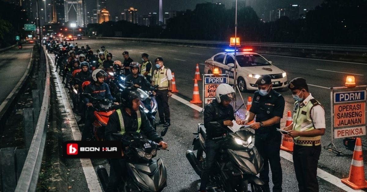 Op Samseng Jalanan di Jalan Ampang: 1,635 Motosikal Diperiksa, 111 Disita — Boon Hua Motor motorcycle news