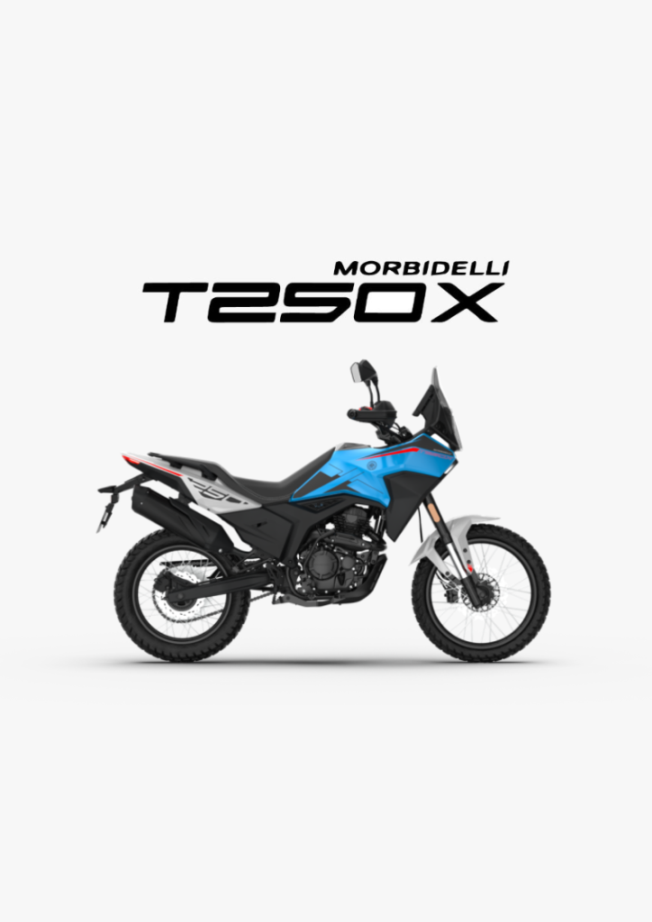 2026 MORBIDELLI T250X in Blue — available at Boon Hua Motor Klang Valley