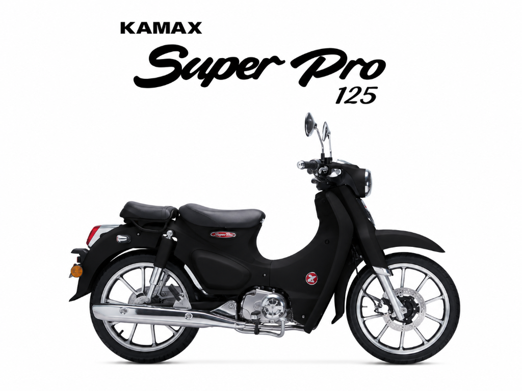 2026 KAMAX Kamax Super Pro 125 STD in Black — available at Boon Hua Motor Klang Valley