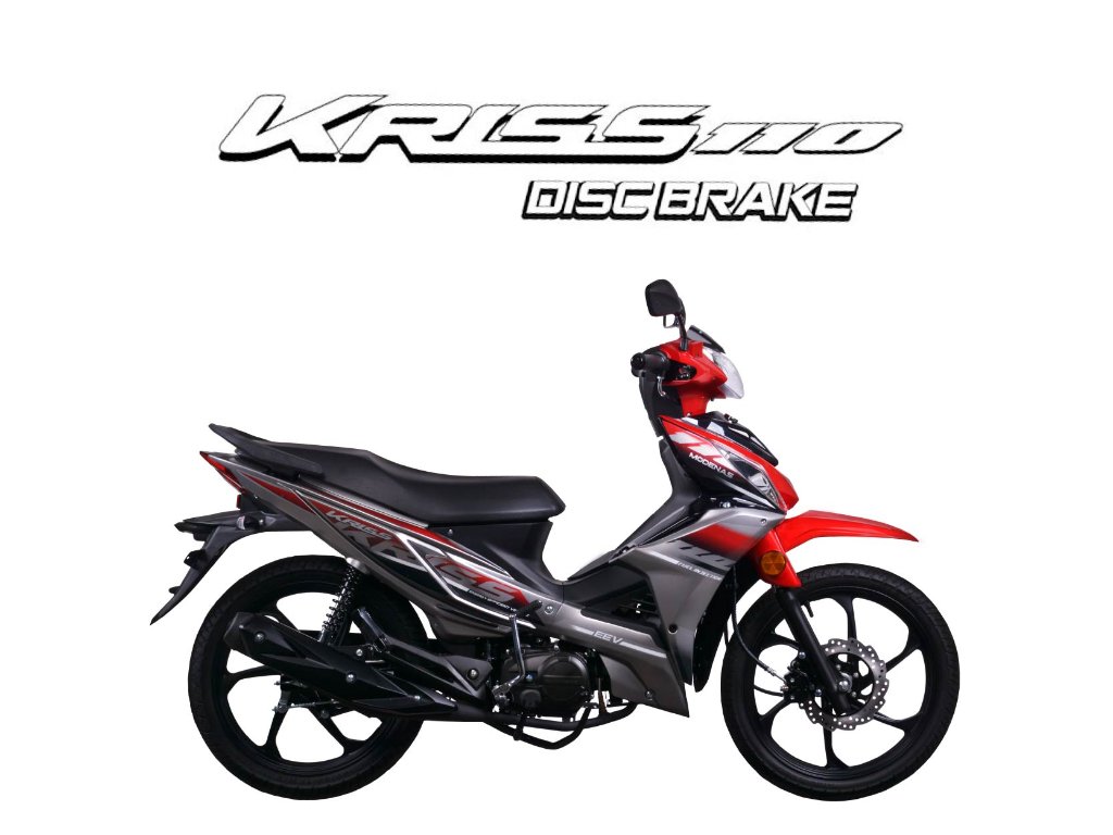 2026 MODENAS KRISS 110 MR3 DISK (EURO 4 ) DISK in Red — available at Boon Hua Motor Klang Valley