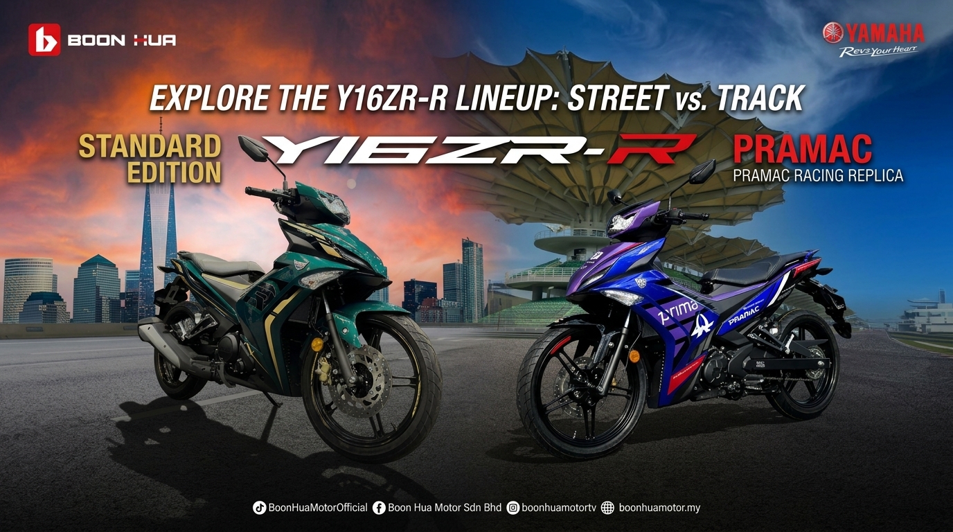 Y16ZR-R Standard vs Y16ZR-R Pramac Edition (2026): Beza RM3.3k, Mana Berbaloi? — Boon Hua Motor motorcycle news