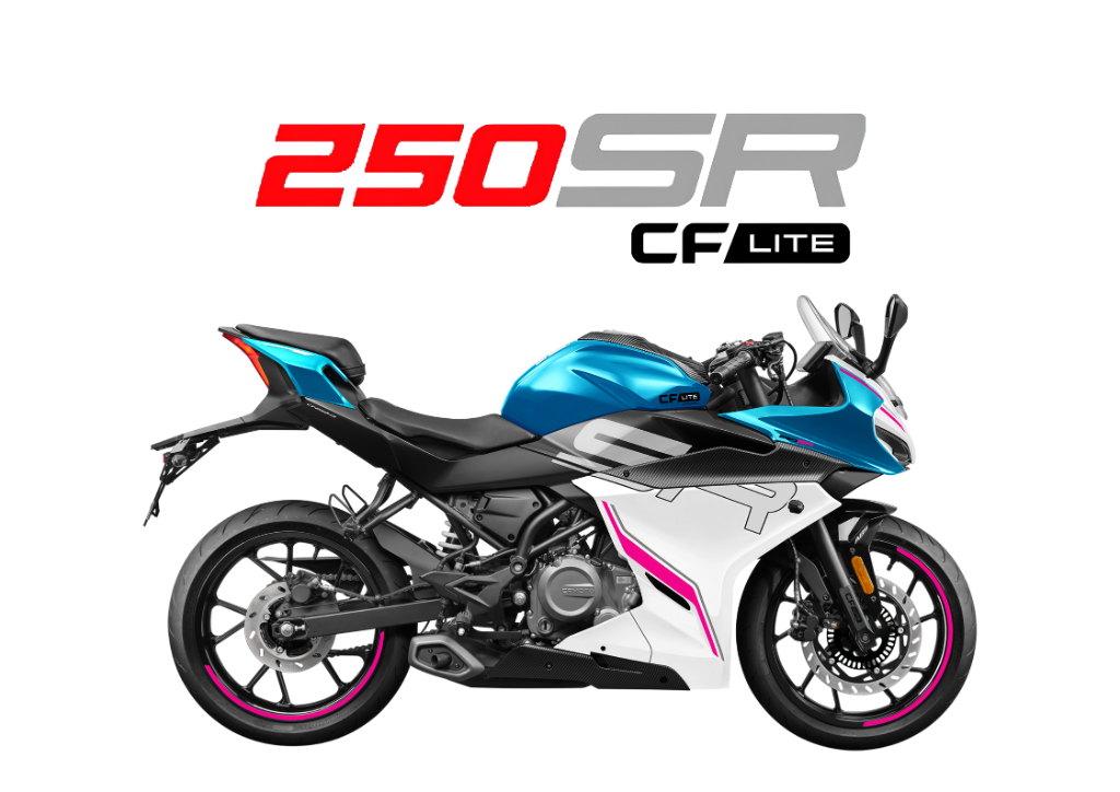 2026 CFMoto 250SR LITE STD in Zephyr Blue — available at Boon Hua Motor Klang Valley