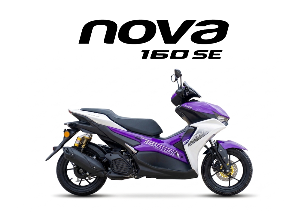 2026 AVETA NOVA 160 SE in Cosmic Purple — available at Boon Hua Motor Klang Valley