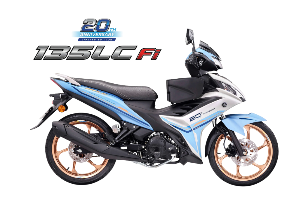 2026 YAMAHA 135LC FI LIMITED EDITION in Celeste — available at Boon Hua Motor Klang Valley