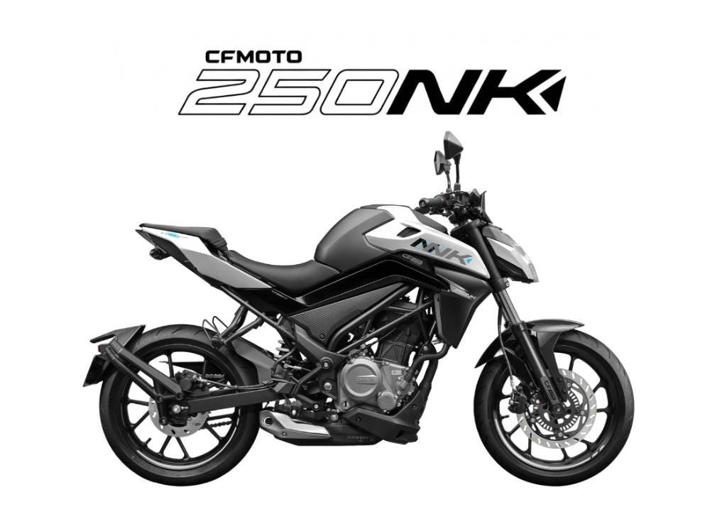 2026 CFMoto 250NK LITE in Nebula White — available at Boon Hua Motor Klang Valley