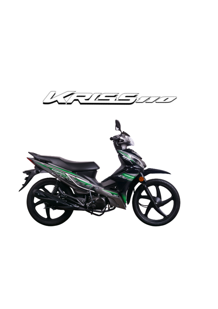 2026 MODENAS KRISS 110 MR3 DRUM (EURO 4) DRUM in Black — available at Boon Hua Motor Klang Valley