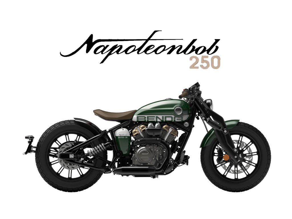 2026 BENDA NAPOLEON BOB 250 in Retro Green — available at Boon Hua Motor Klang Valley