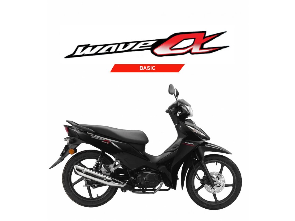 2026 HONDA Wave Alpha Disc in Basic Black — available at Boon Hua Motor Klang Valley