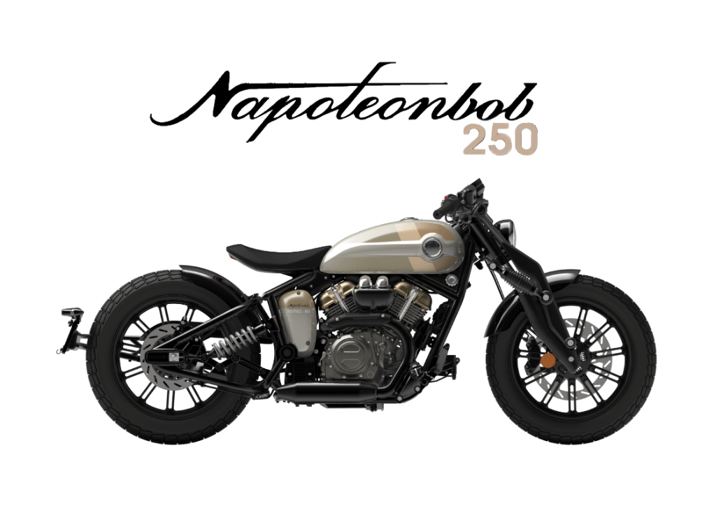 2026 BENDA NAPOLEON BOB 250 in Ivory White — available at Boon Hua Motor Klang Valley