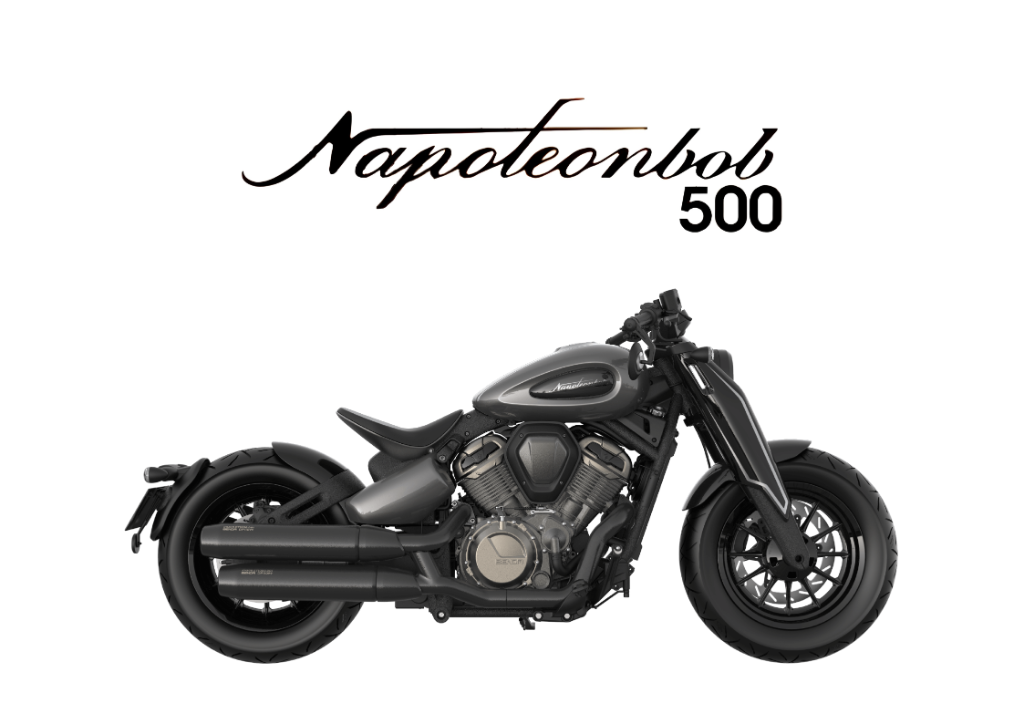 2026 BENDA NAPOLEON BOB 500 in Gray Moon (with Dark Knight Glossy Rim) — available at Boon Hua Motor Klang Valley