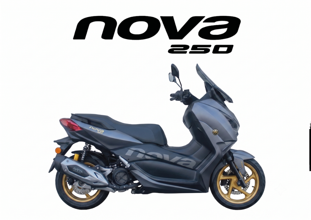 2026 AVETA NOVA 250 in Metro Grey — available at Boon Hua Motor Klang Valley
