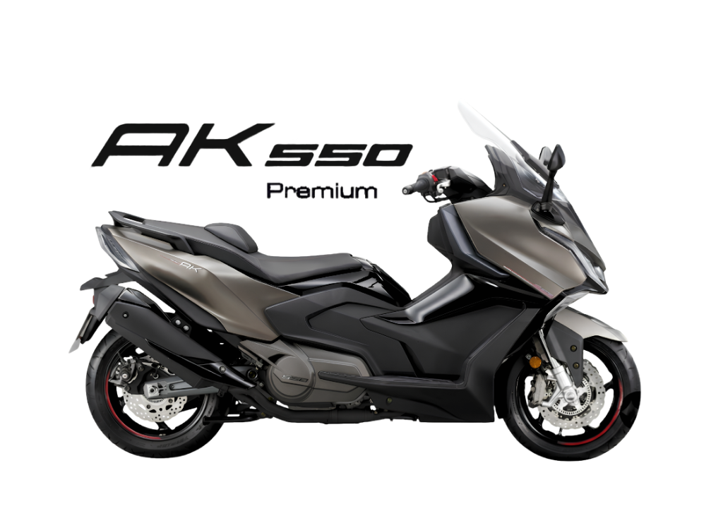 2026 KYMCO AK550 Premium in Grey — available at Boon Hua Motor Klang Valley