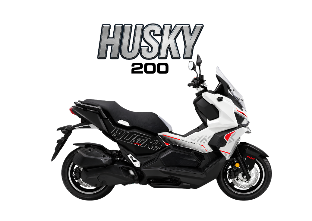 2026 SYM HUSKY 200 in White — available at Boon Hua Motor Klang Valley