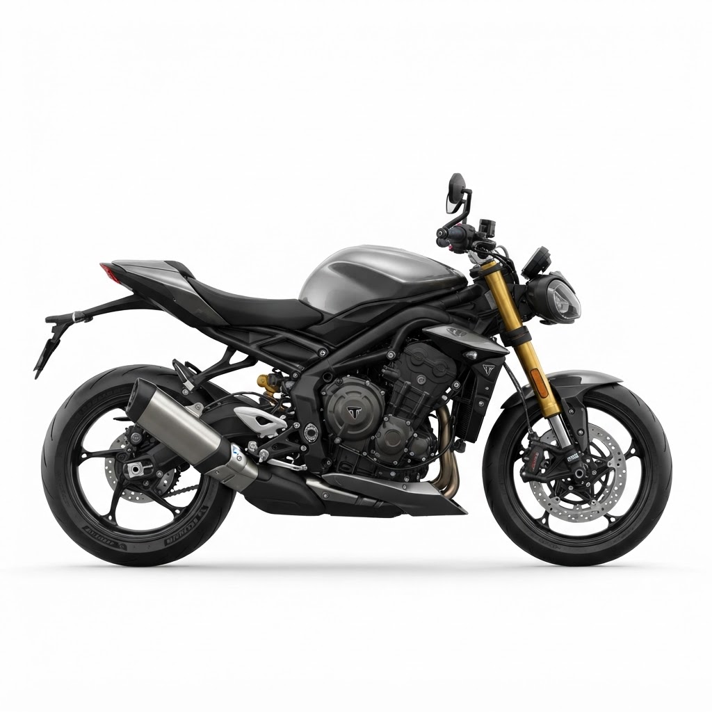 Motosikal naked sport tiga silinder gaya Triumph Street Triple