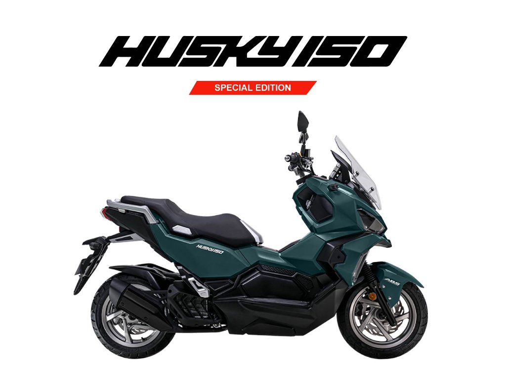 2026 SYM HUSKY 150 SE Special Edition in Matte Green — available at Boon Hua Motor Klang Valley