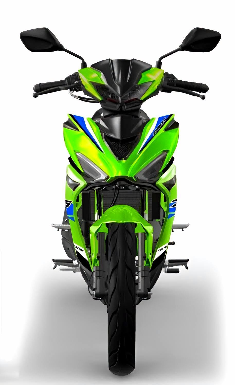Modenas Z15GT warna Lime Green — pandangan hadapan