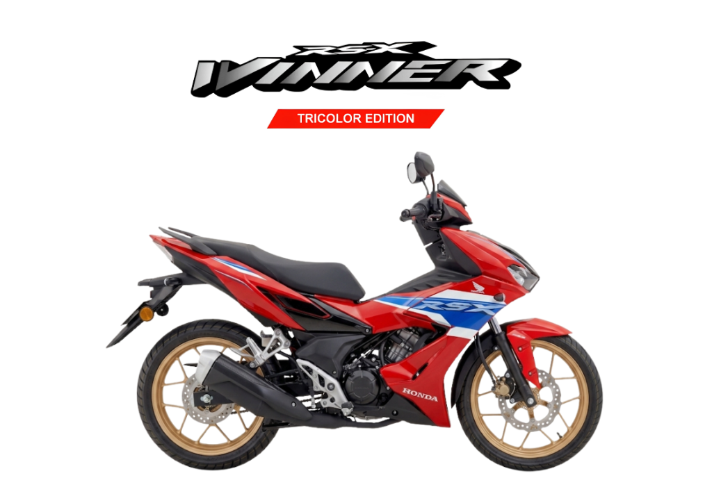 2026 HONDA RSX Winner SE in Tricolor — available at Boon Hua Motor Klang Valley