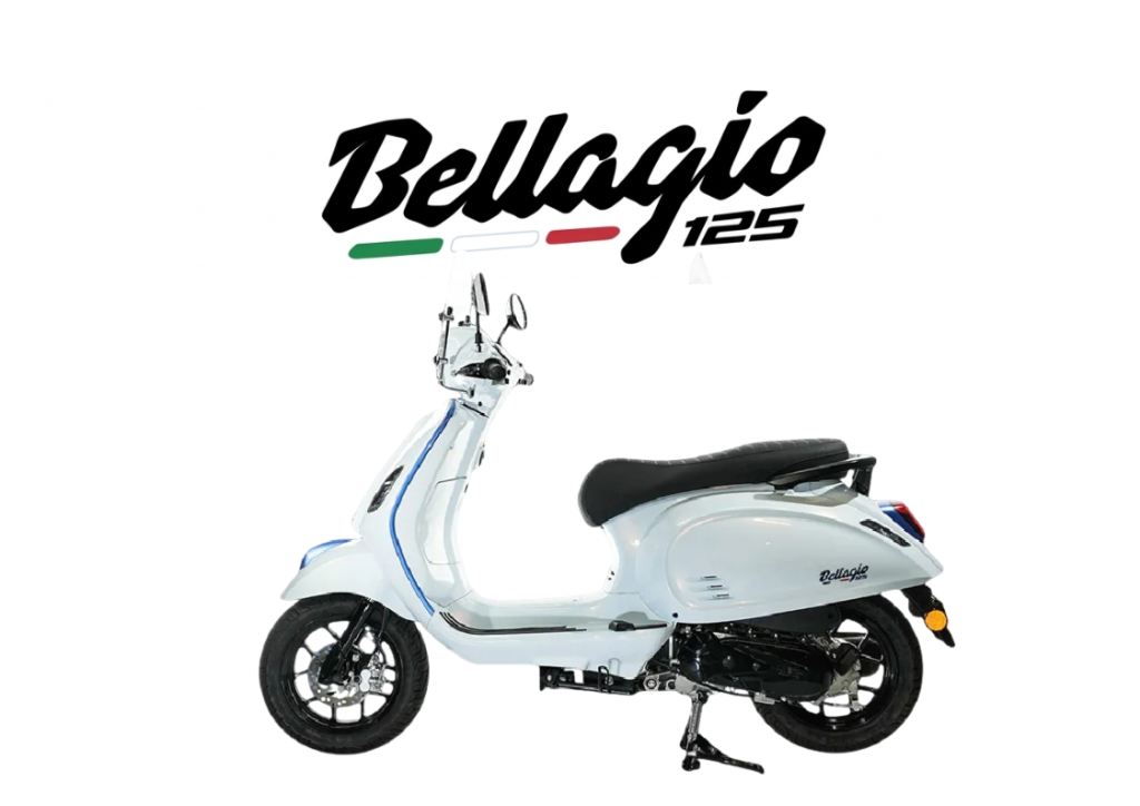 2026 AVETA BELLAGIO 125 STD in Diamond White — available at Boon Hua Motor Klang Valley