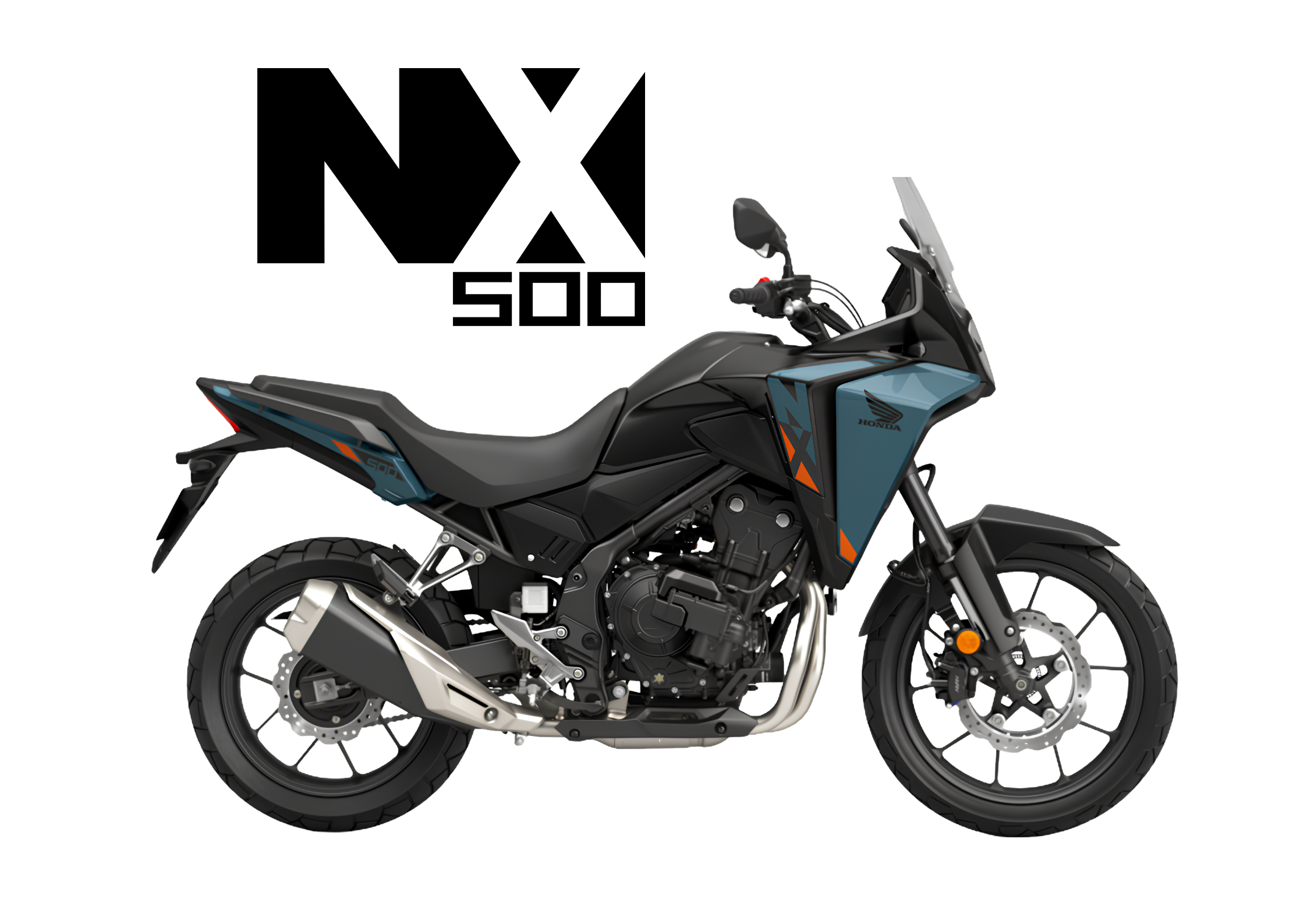 2026 HONDA NX 500 in Matte Gunpowder Black Metallic — available at Boon Hua Motor Klang Valley
