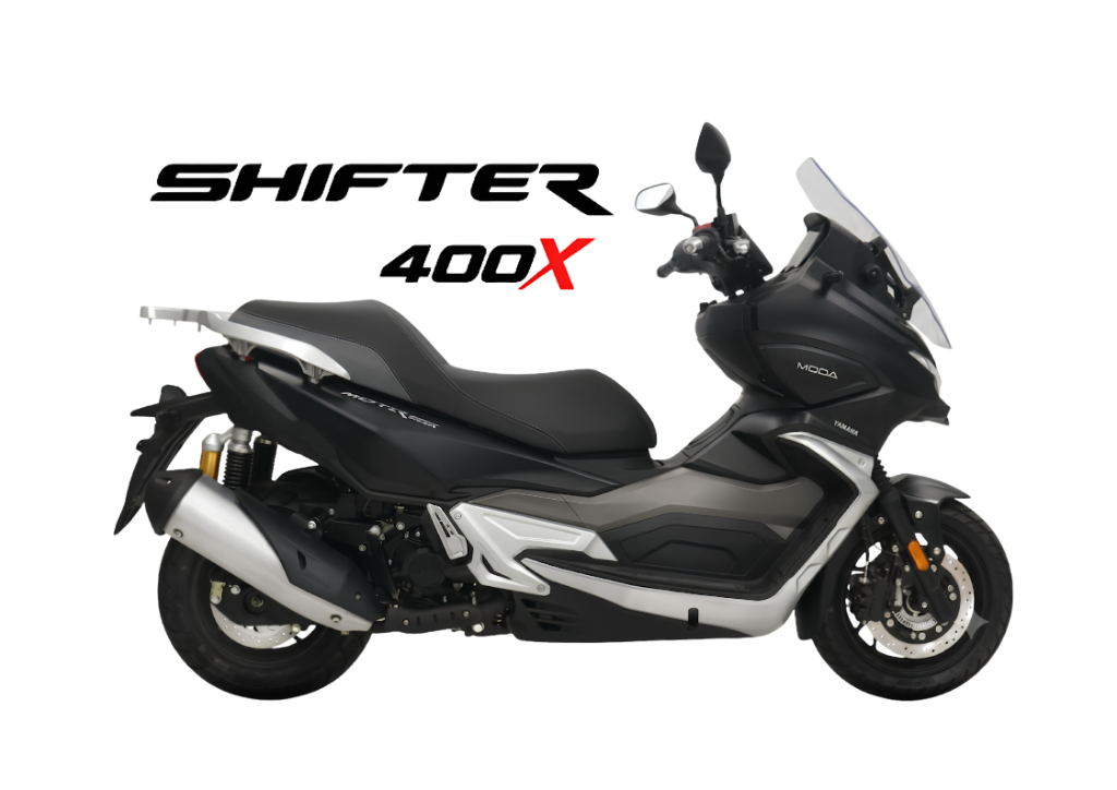 2026 MODA Shifter 400X 2025 in Ninja Black — available at Boon Hua Motor Klang Valley