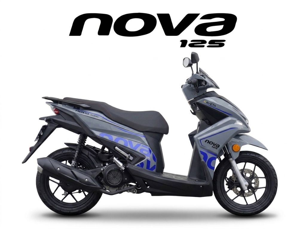 2026 AVETA NOVA 125 in Nano Grey — available at Boon Hua Motor Klang Valley