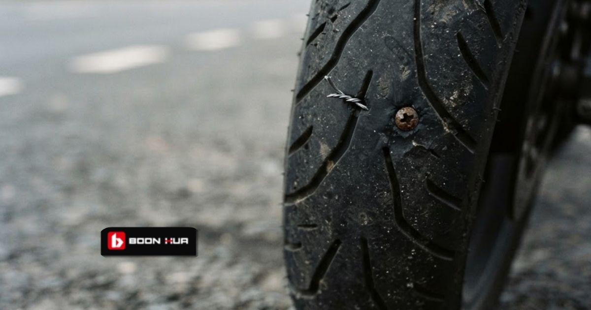 Tips Elak Tayar Motor Pancit di Lorong Kecemasan — Boon Hua Motor motorcycle news