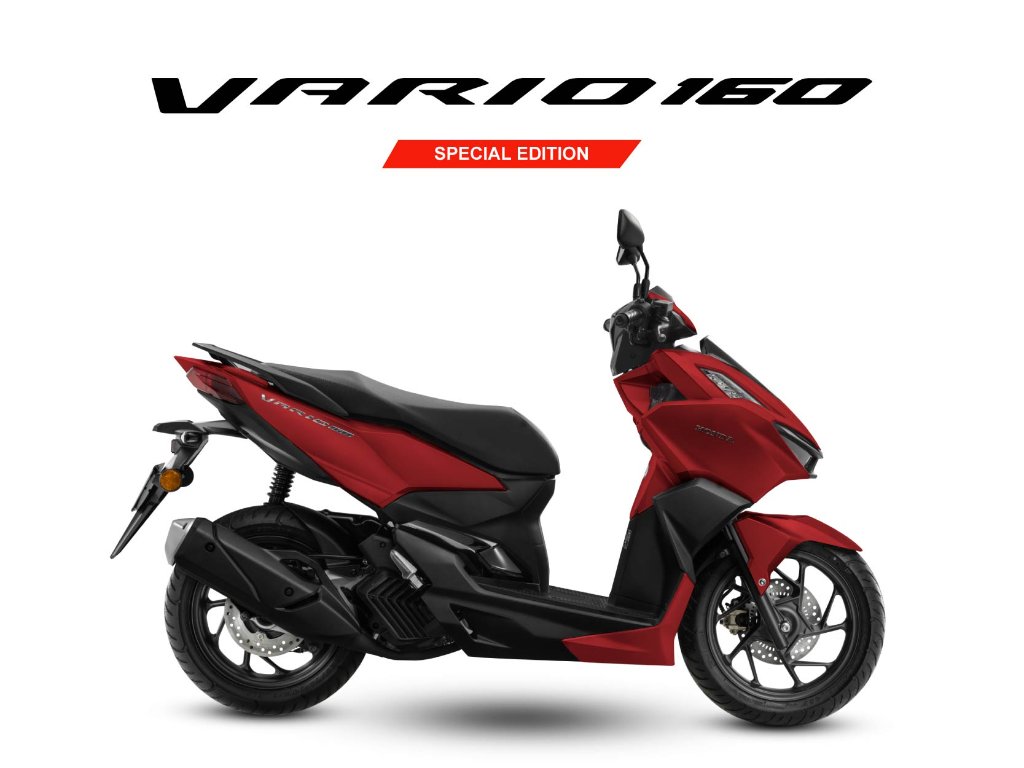 2026 HONDA Vario 160 SE in Matte Red — available at Boon Hua Motor Klang Valley