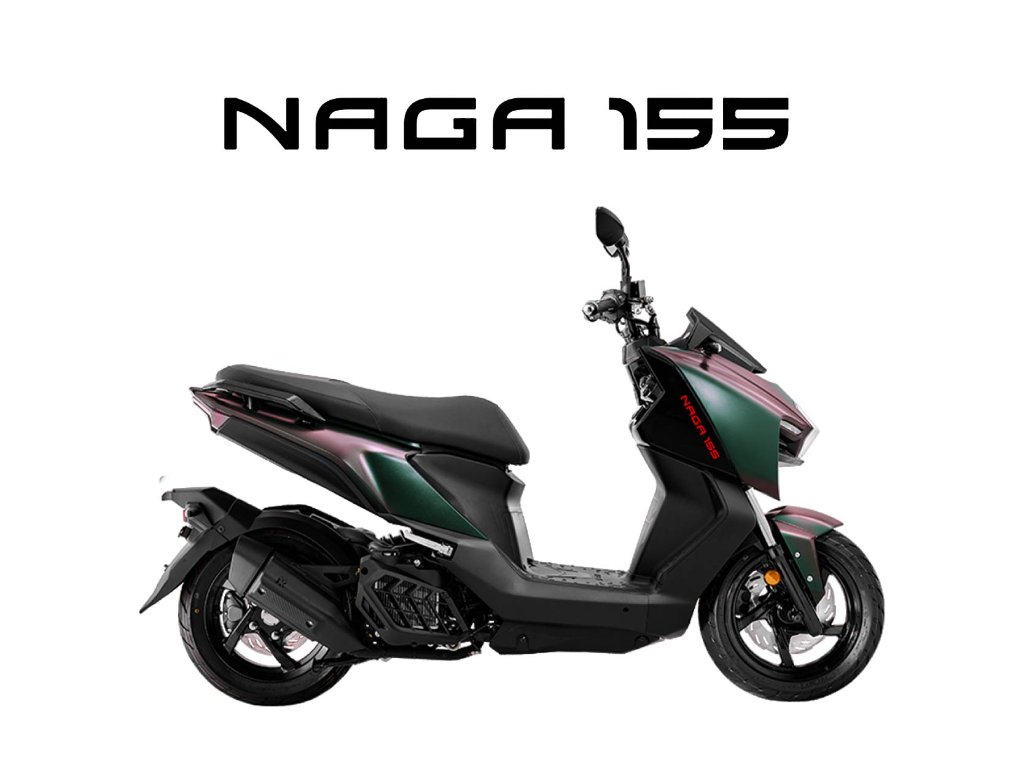2026 SYM NAGA 155 in Matte Green — available at Boon Hua Motor Klang Valley