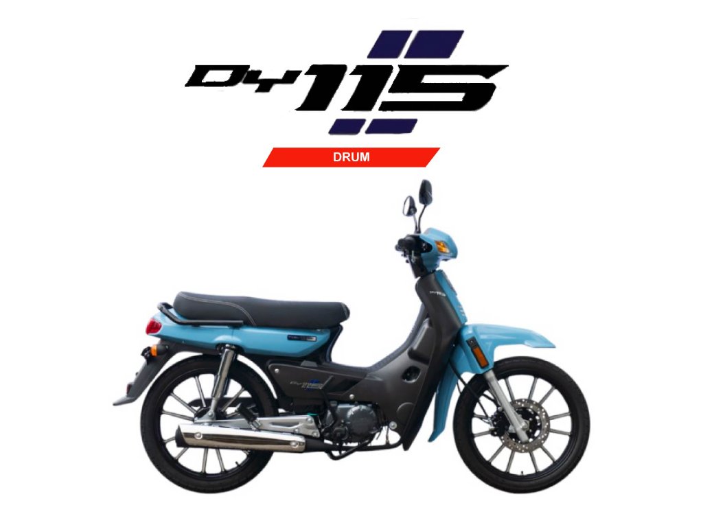 2026 AVETA DY 115 DRUM Drum in Blue Black — available at Boon Hua Motor Klang Valley