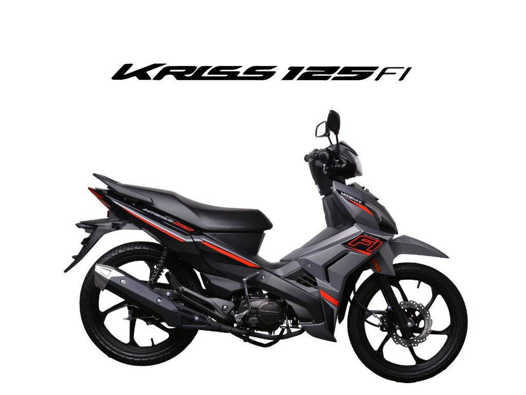 2026 MODENAS KRISS 125 FI in Dark Grey — available at Boon Hua Motor Klang Valley