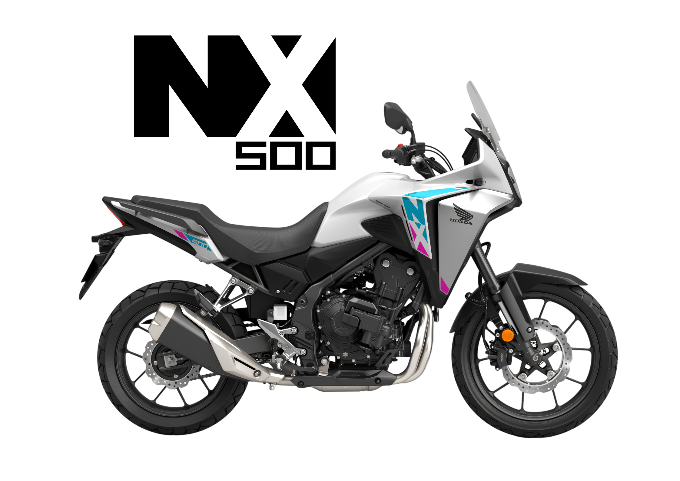 2026 HONDA NX 500 in Pearl Horizon White — available at Boon Hua Motor Klang Valley