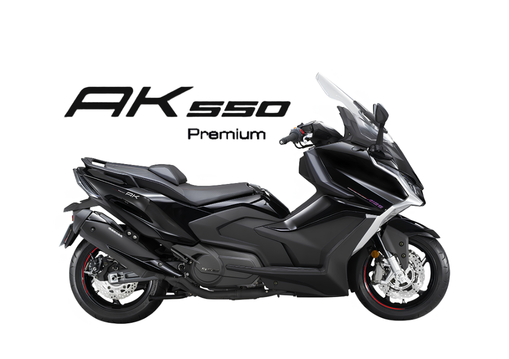 2026 KYMCO AK550 Premium in Black — available at Boon Hua Motor Klang Valley