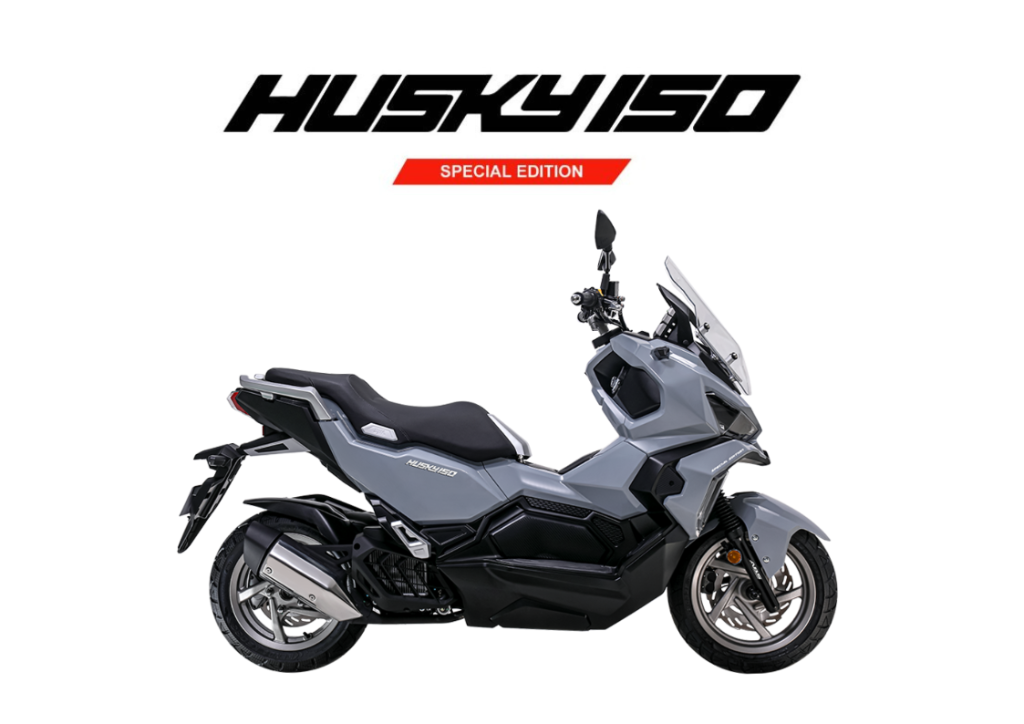 2026 SYM HUSKY 150 SE Special Edition in Wolf Grey — available at Boon Hua Motor Klang Valley