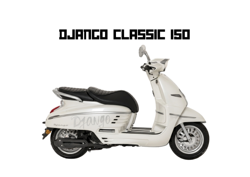 2026 PEUGEOT DJANGO CLASSIC 150 in Milky White — available at Boon Hua Motor Klang Valley