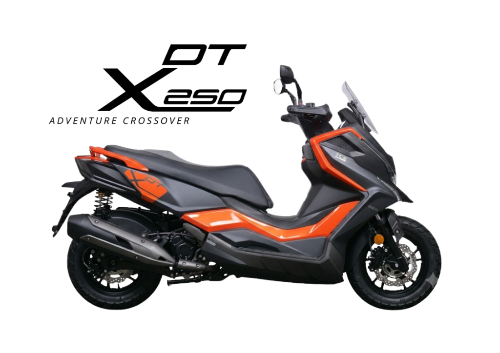 2026 KYMCO DTX250 in Orange — available at Boon Hua Motor Klang Valley