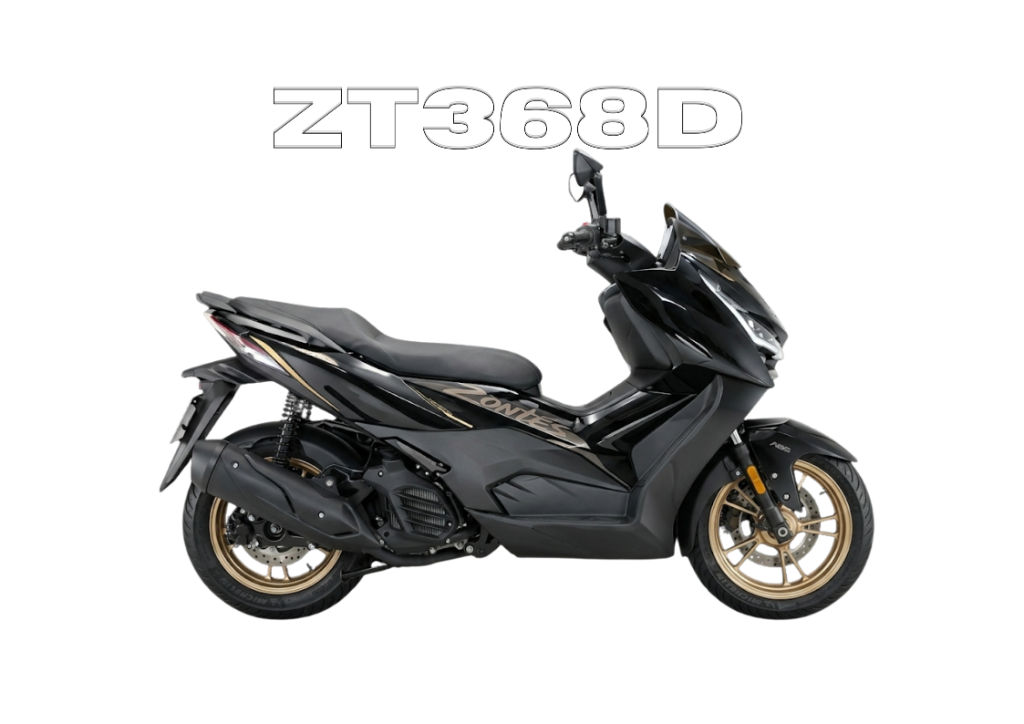 2026 ZONTES ZT368D in Matte Black — available at Boon Hua Motor Klang Valley