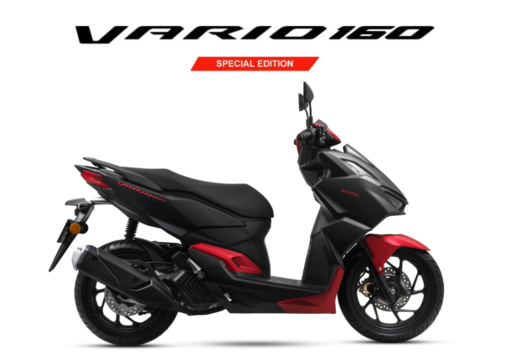 HONDA Vario 160 in Matte Black — available at Boon Hua Motor Klang Valley