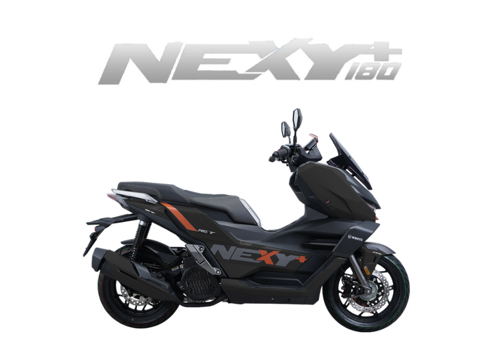 2026 WMOTO NEXY+ 180 in Midnight Black — available at Boon Hua Motor Klang Valley