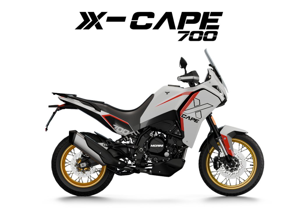 2026 MOTOMORINI X-CAPE 700 in Pearl White — available at Boon Hua Motor Klang Valley
