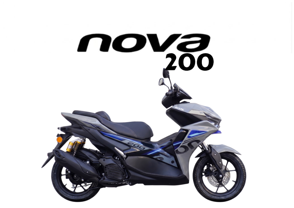 2026 AVETA Nova 200 in Nano Grey — available at Boon Hua Motor Klang Valley