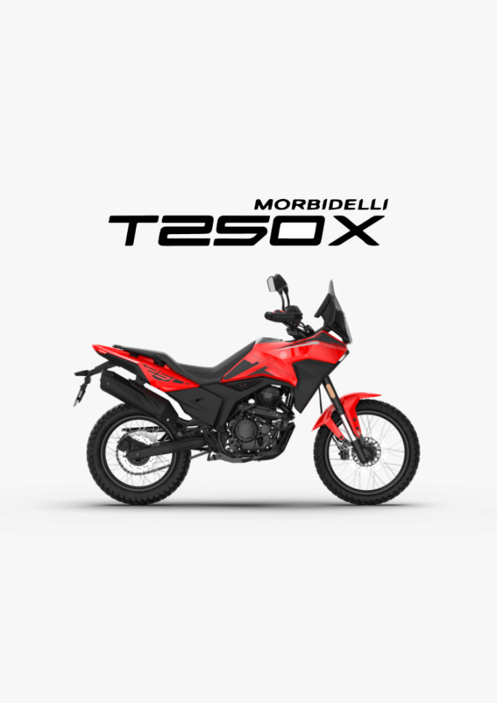 2026 MORBIDELLI T250X in Red — available at Boon Hua Motor Klang Valley