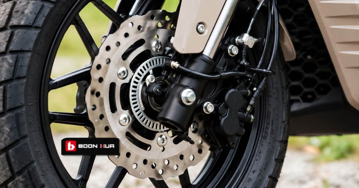 Sistem brek cakera hadapan dan rim aloi Aveta Falcon 180