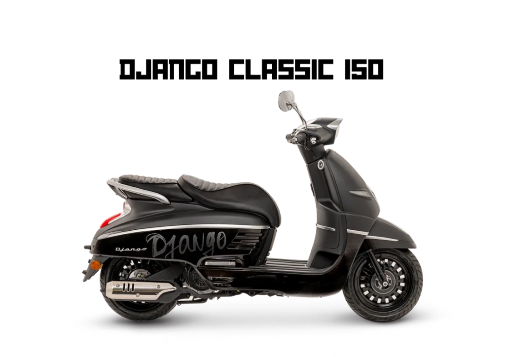 2026 PEUGEOT DJANGO CLASSIC 150 in Mad Black — available at Boon Hua Motor Klang Valley