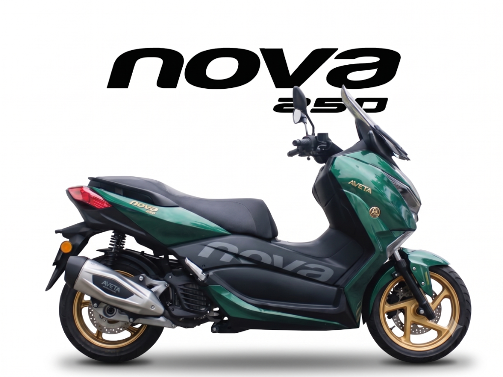 2026 AVETA NOVA 250 in Emerald Green — available at Boon Hua Motor Klang Valley