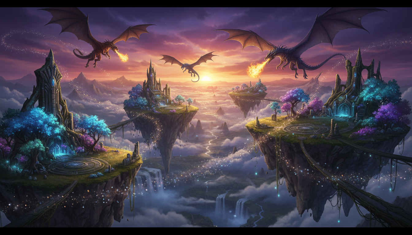 Fantasy book trailer scene